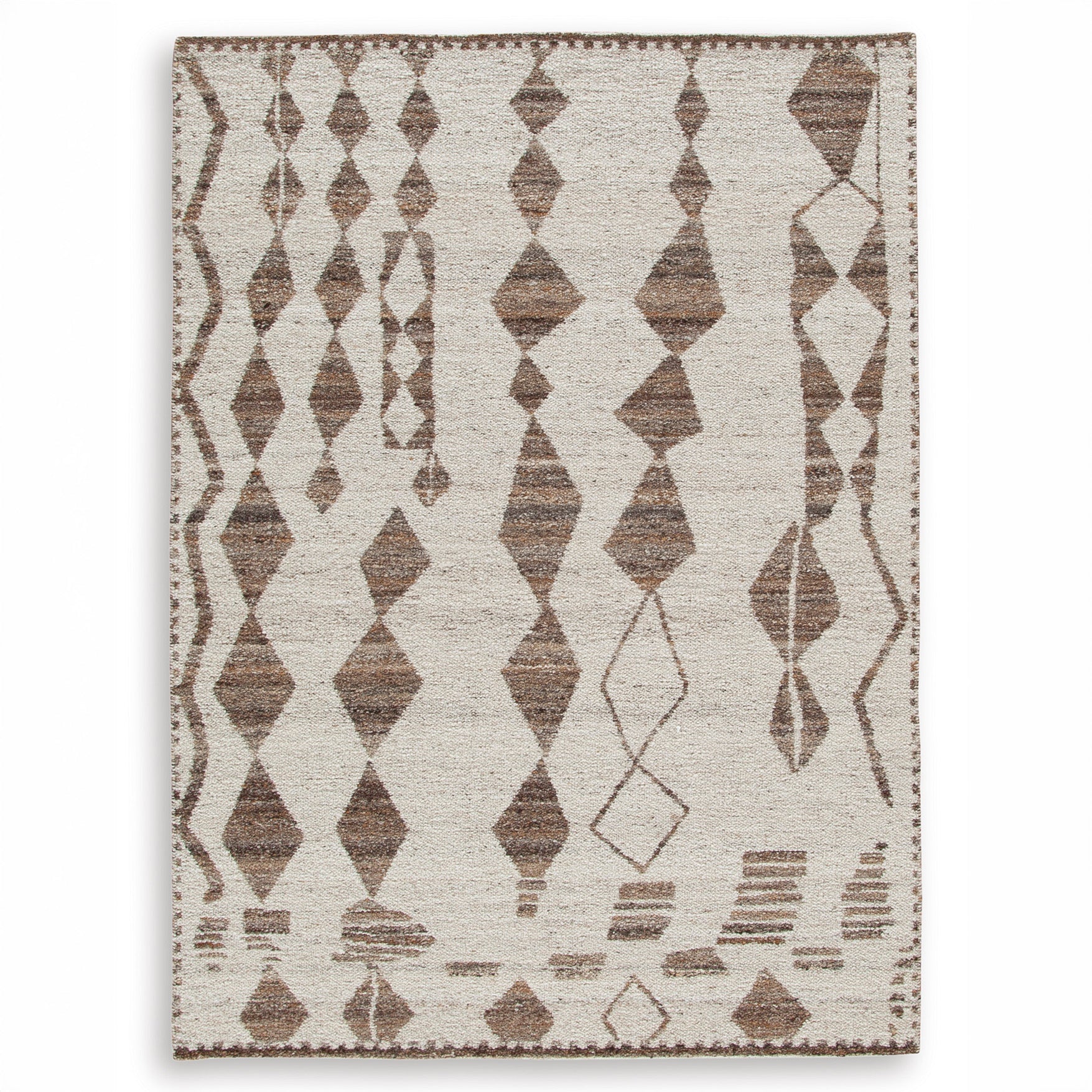 Neutral Geometric Area Rug