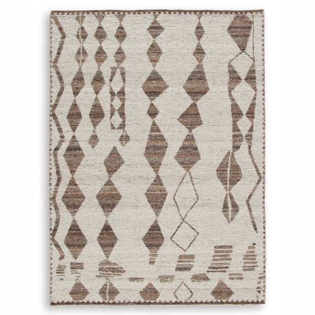 Neutral Geometric Area Rug