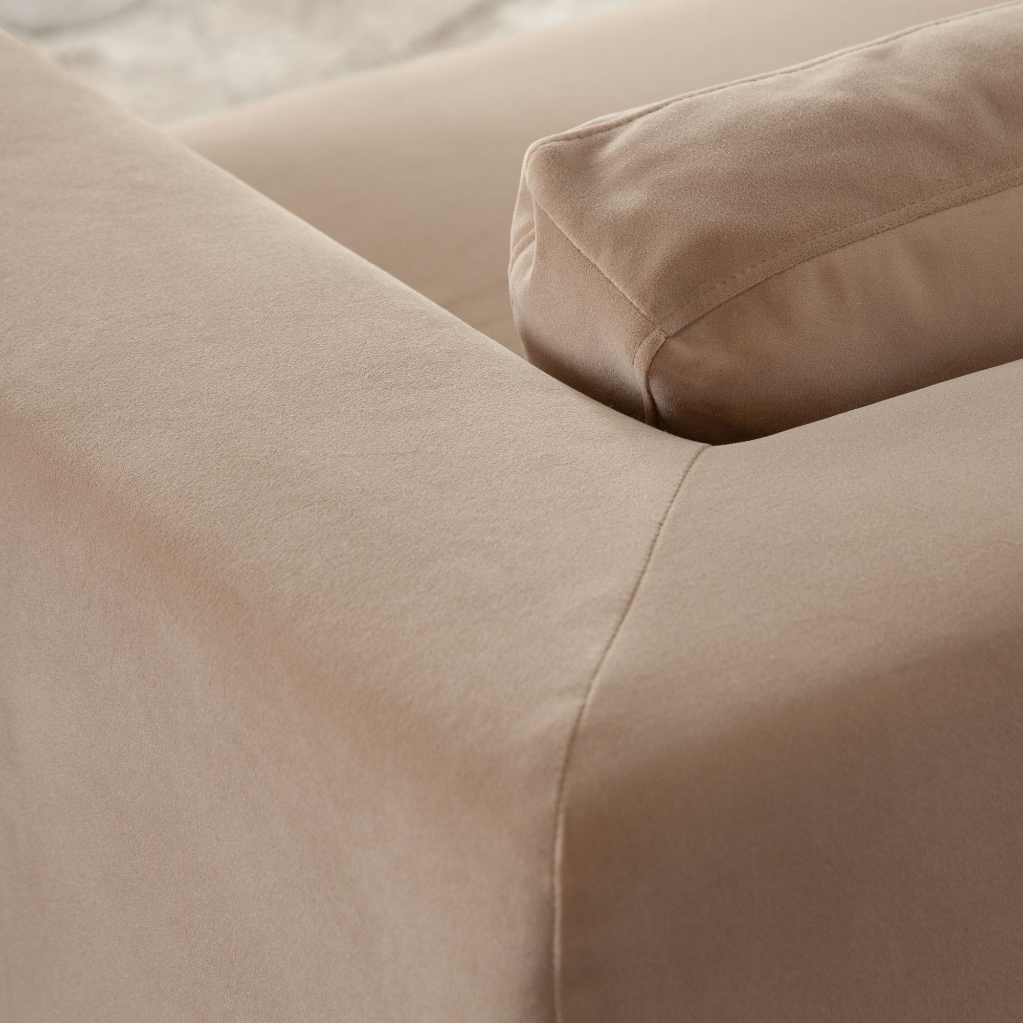 Modern Sofa in Performance Velvet