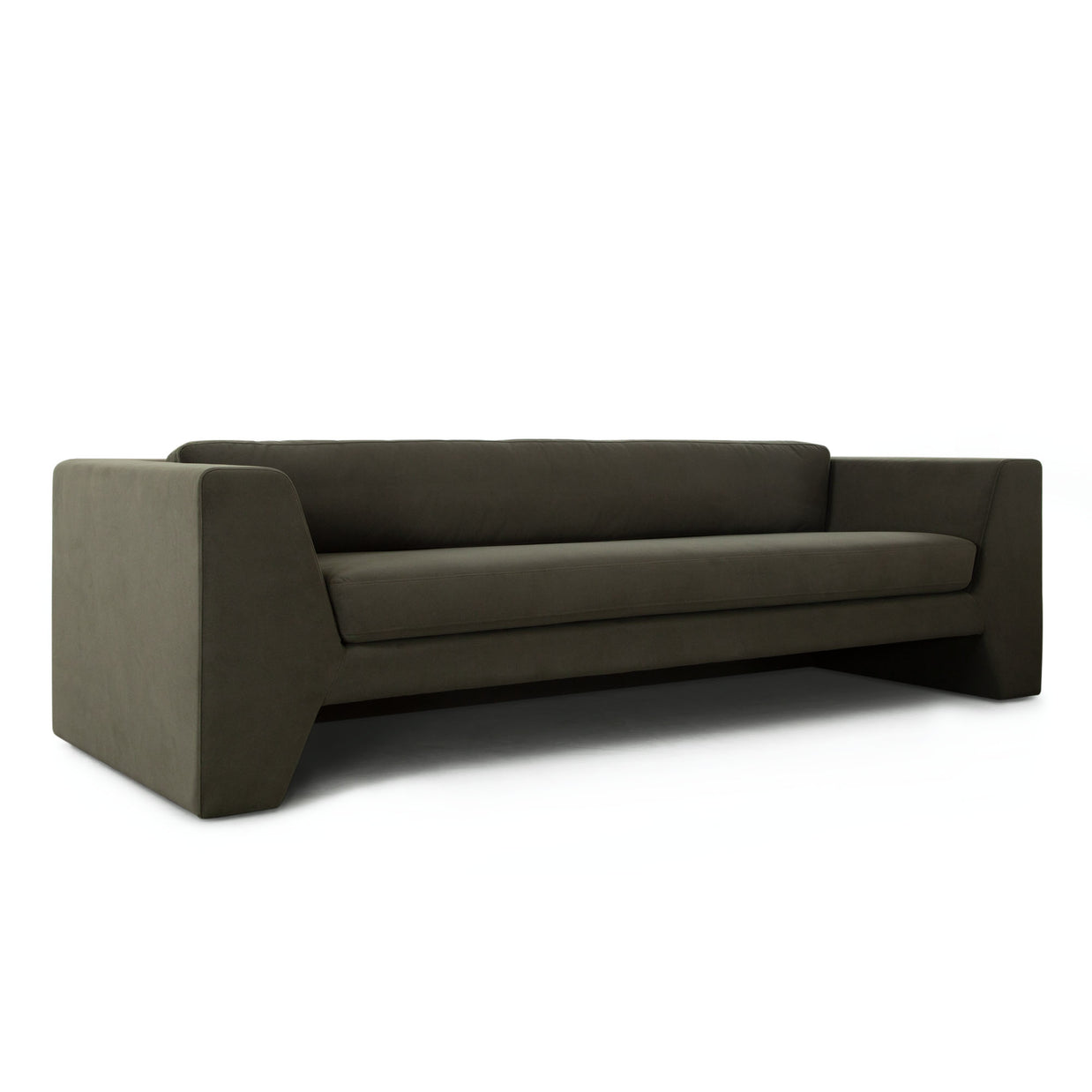 Modern Sofa in Performance Velvet