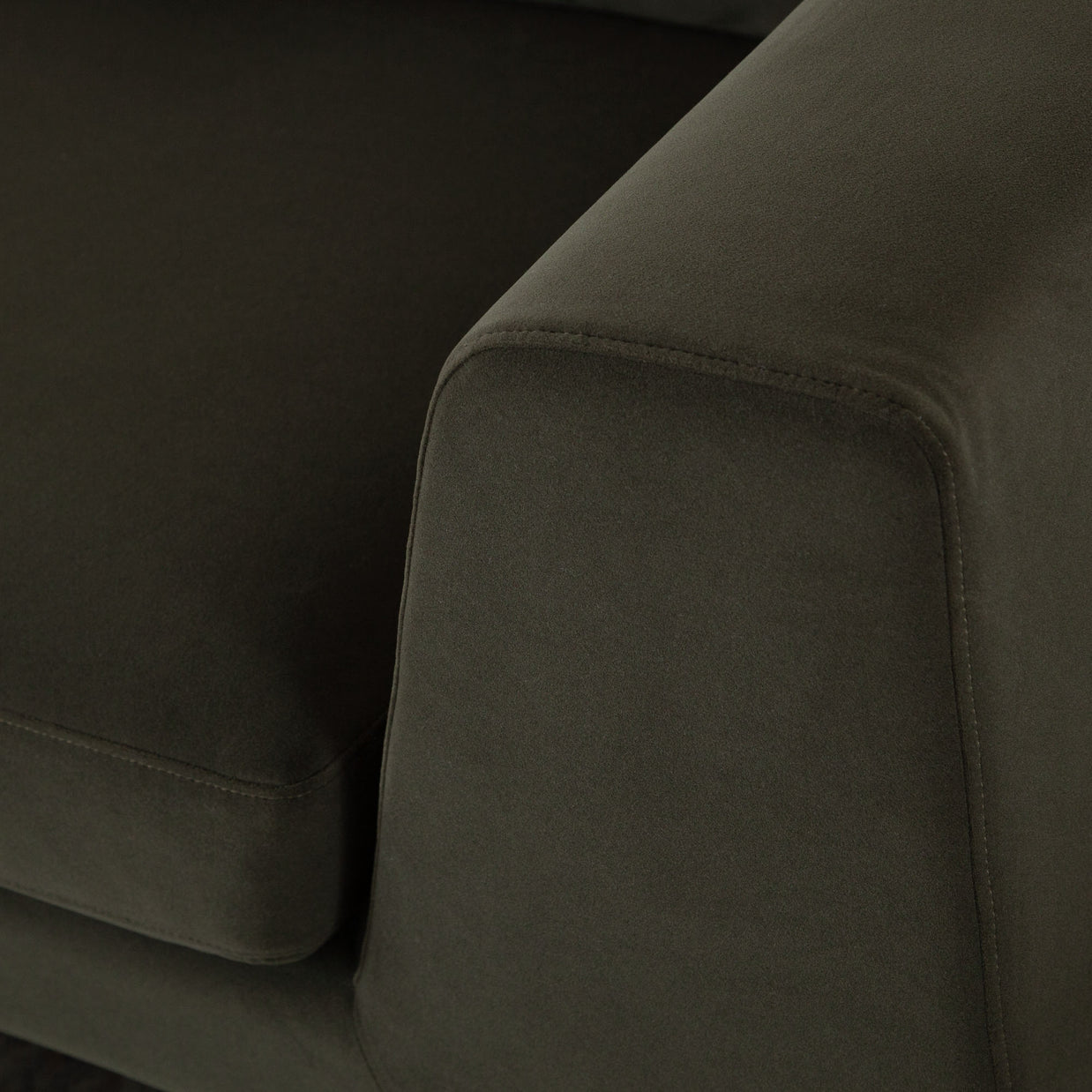 Modern Sofa in Performance Velvet