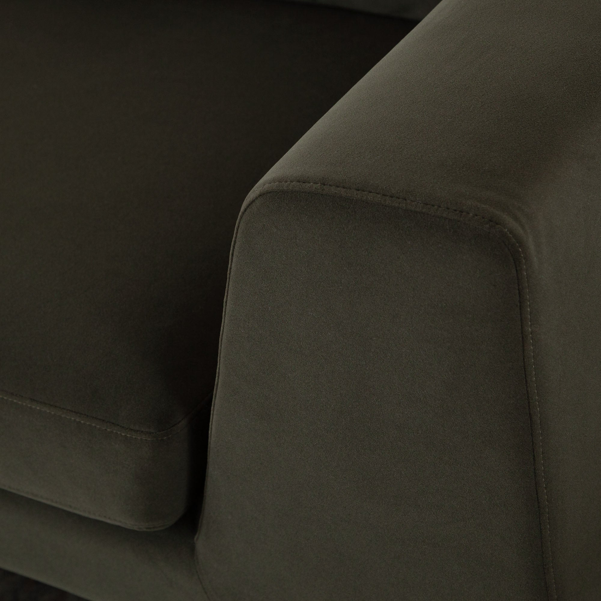 Modern Sofa in Performance Velvet