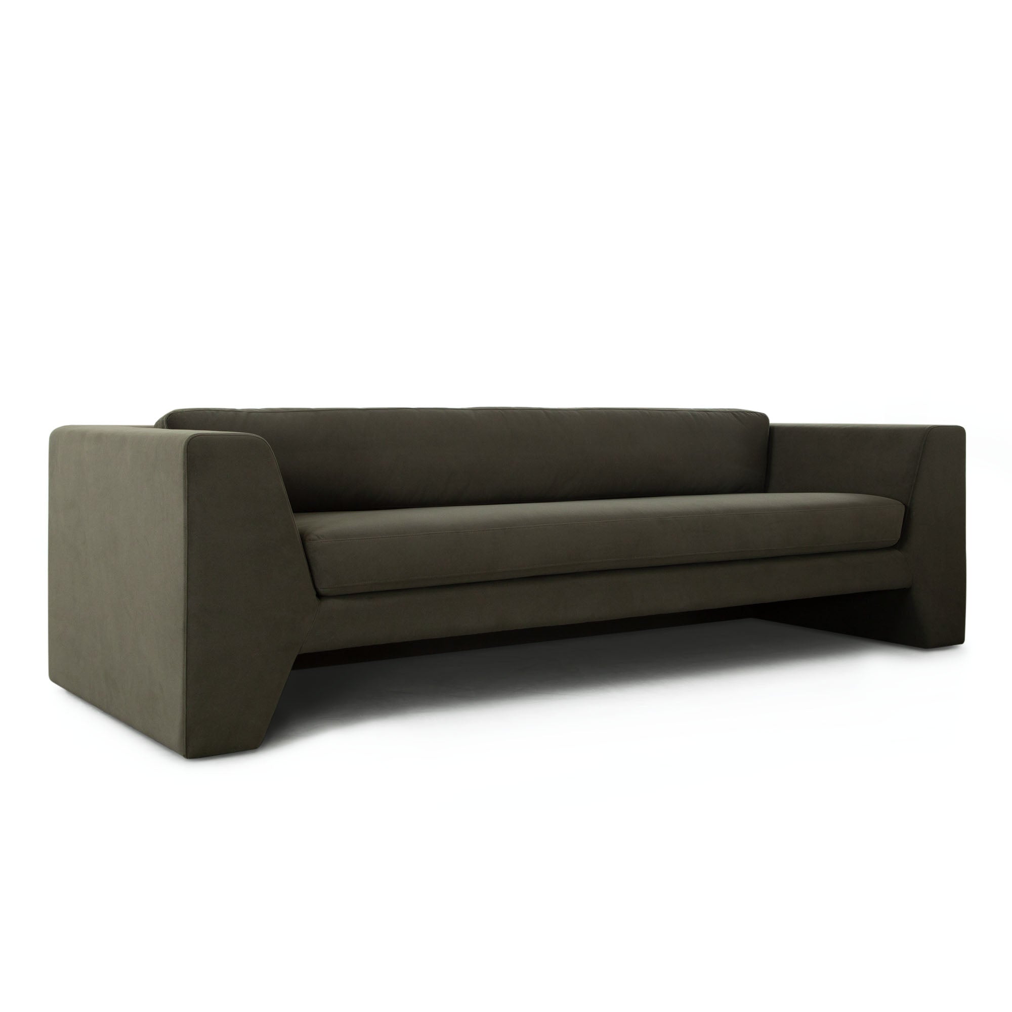 Modern Sofa in Performance Velvet