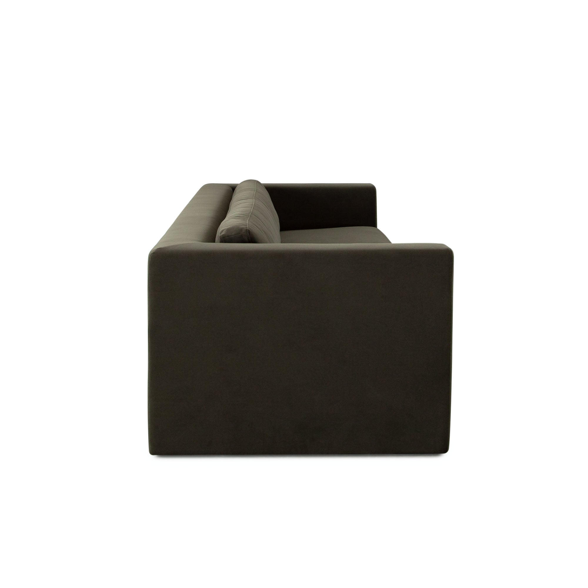 Modern Sofa in Performance Velvet