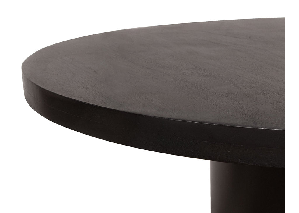 Acacia Wood Round Dining Table