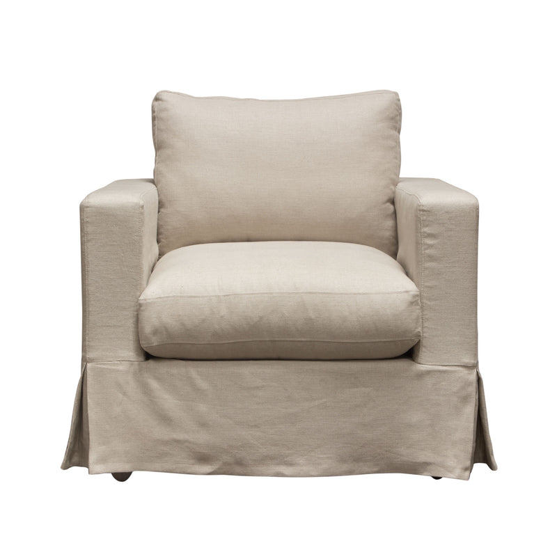 Coastal Slipcover Accent Chair