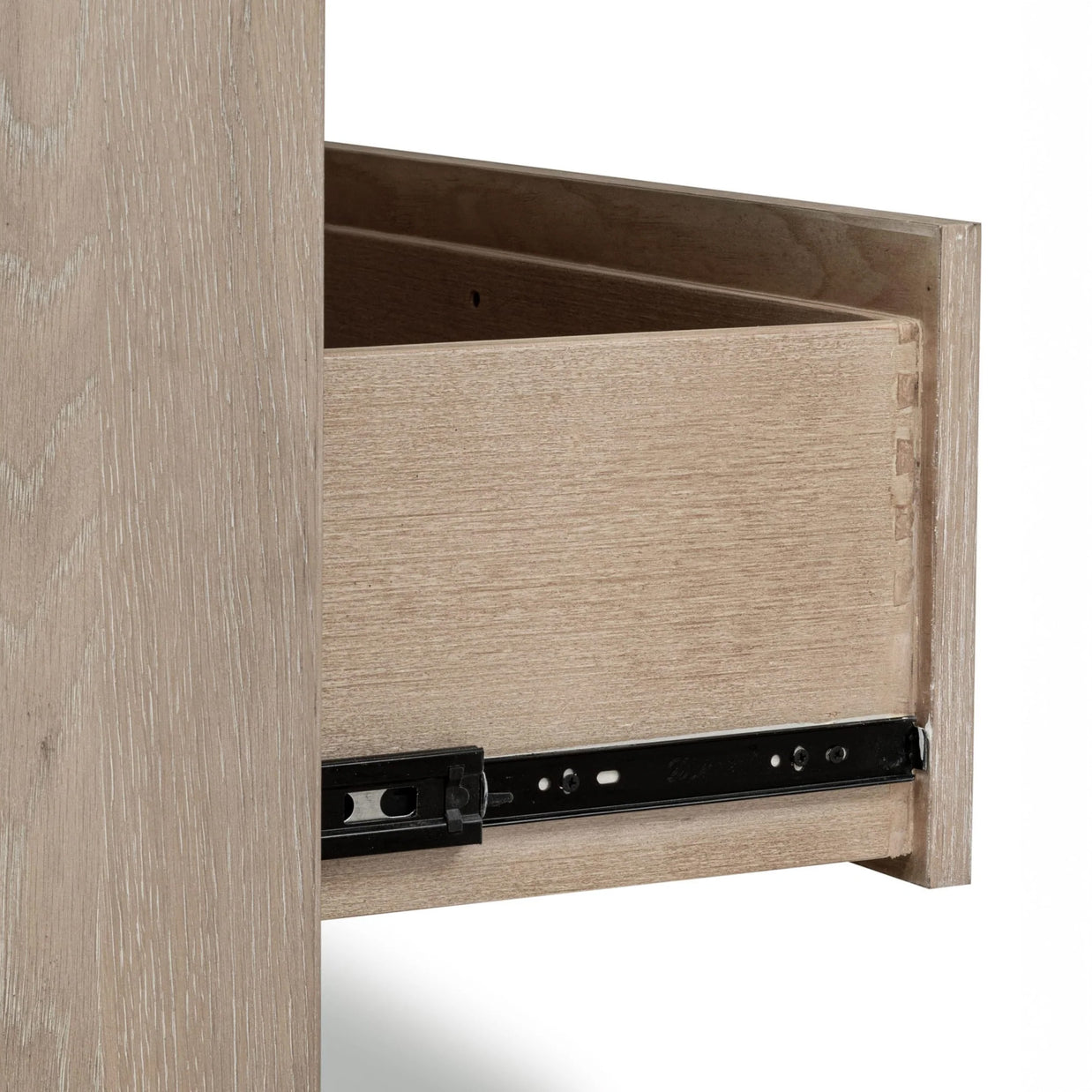 Chai Finish Oak Wood 5 Drawer Chest