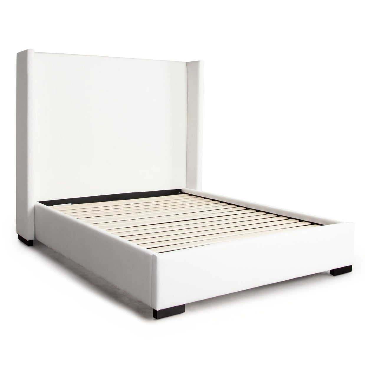 Contemporary White Linen Bedframe