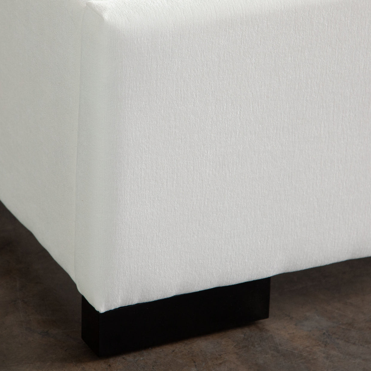 Contemporary White Linen Bedframe