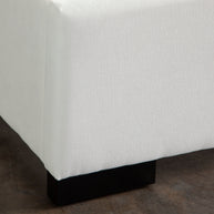 Contemporary White Linen Bedframe