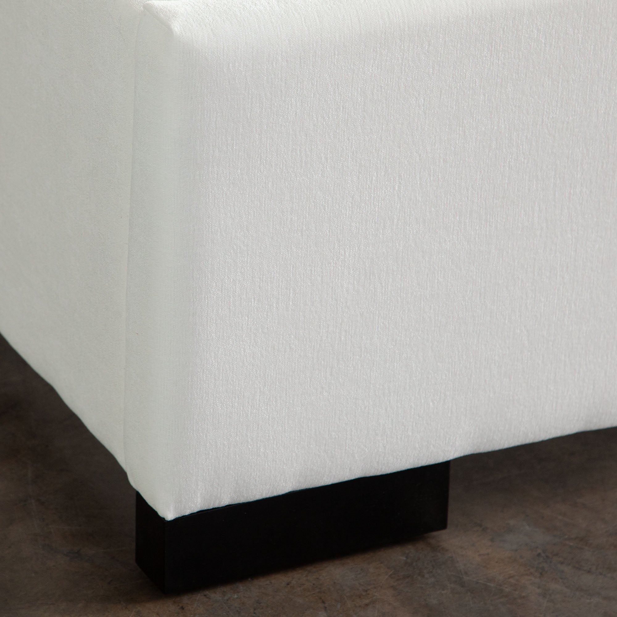 Contemporary White Linen Bedframe