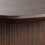 Solid Oak Fluted Dining Table