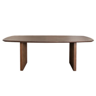 Solid Oak Fluted Dining Table