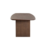 Solid Oak Fluted Dining Table