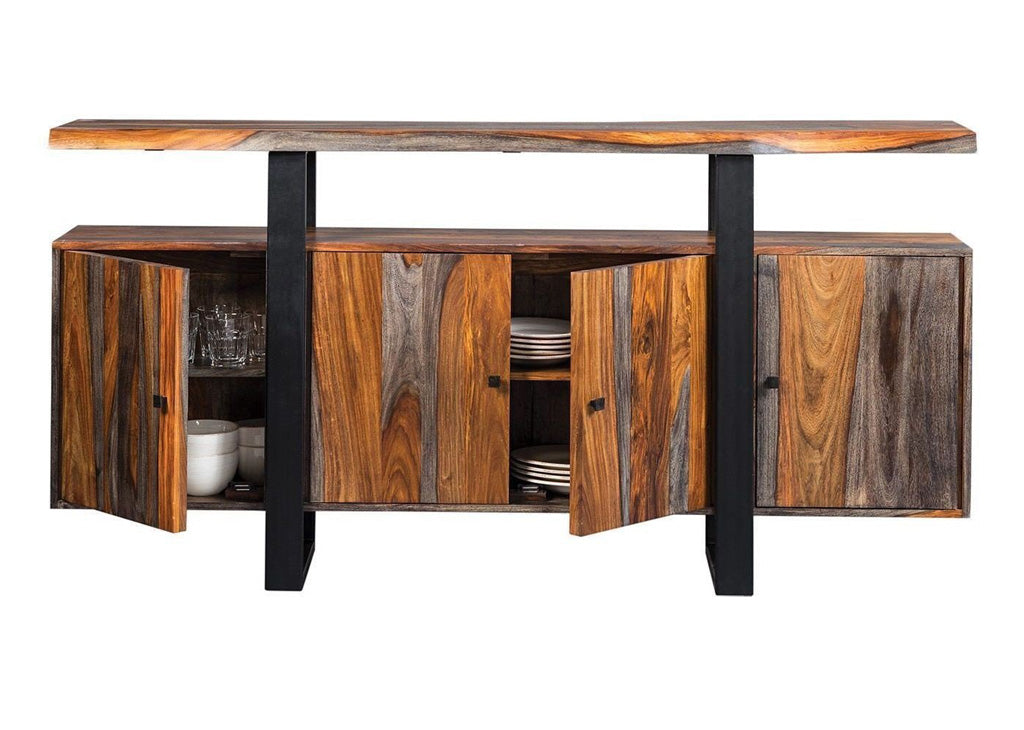 Industrial Solid Sheesham Wood Dining Server