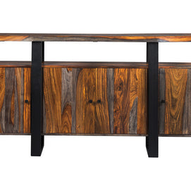 Industrial Solid Sheesham Wood Dining Server