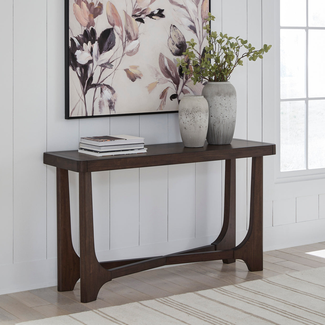 Warm Brown Mango Wood Sofa Table