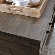 Two-Tone Rustic Sofa Table