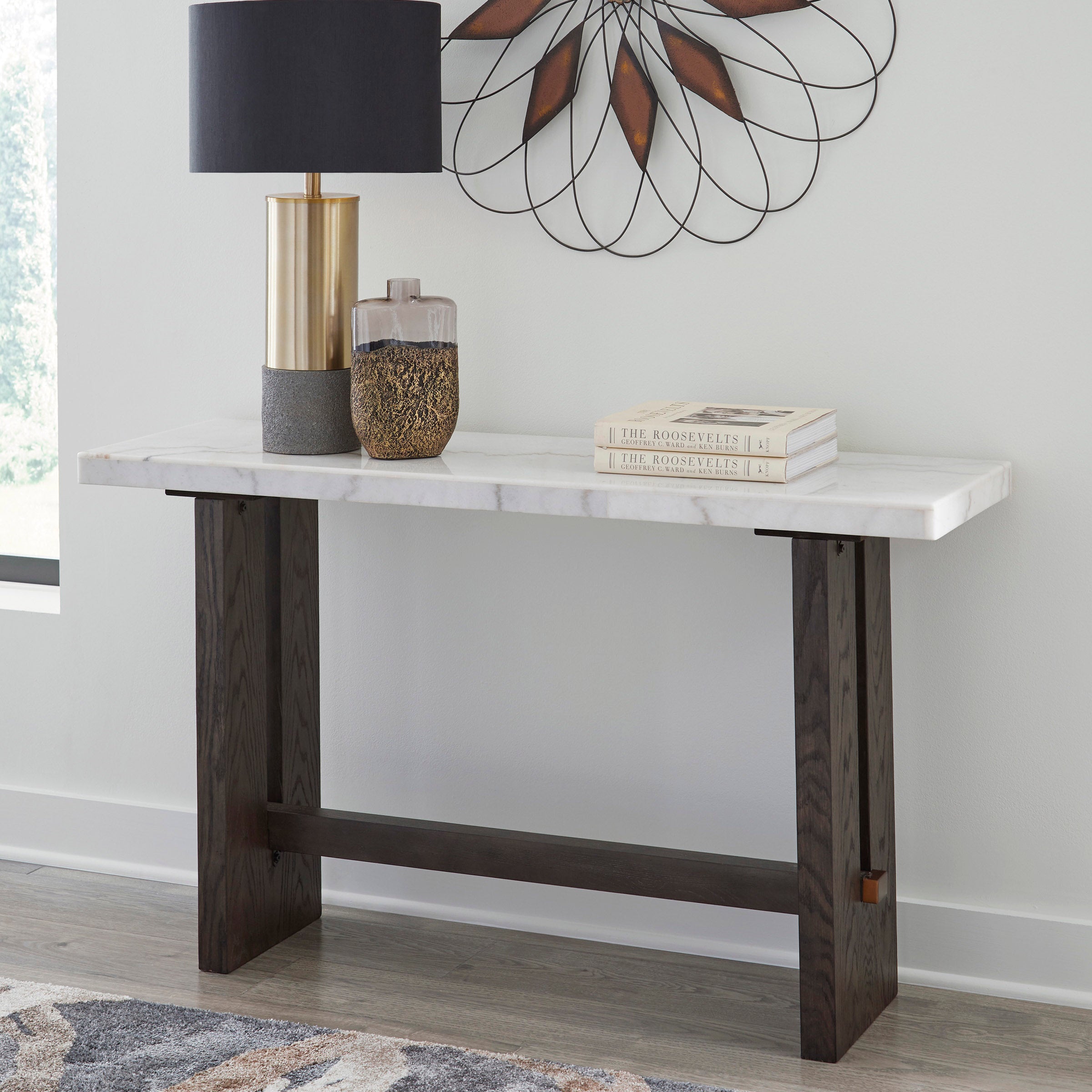 Luxury Marble Top Sofa Table