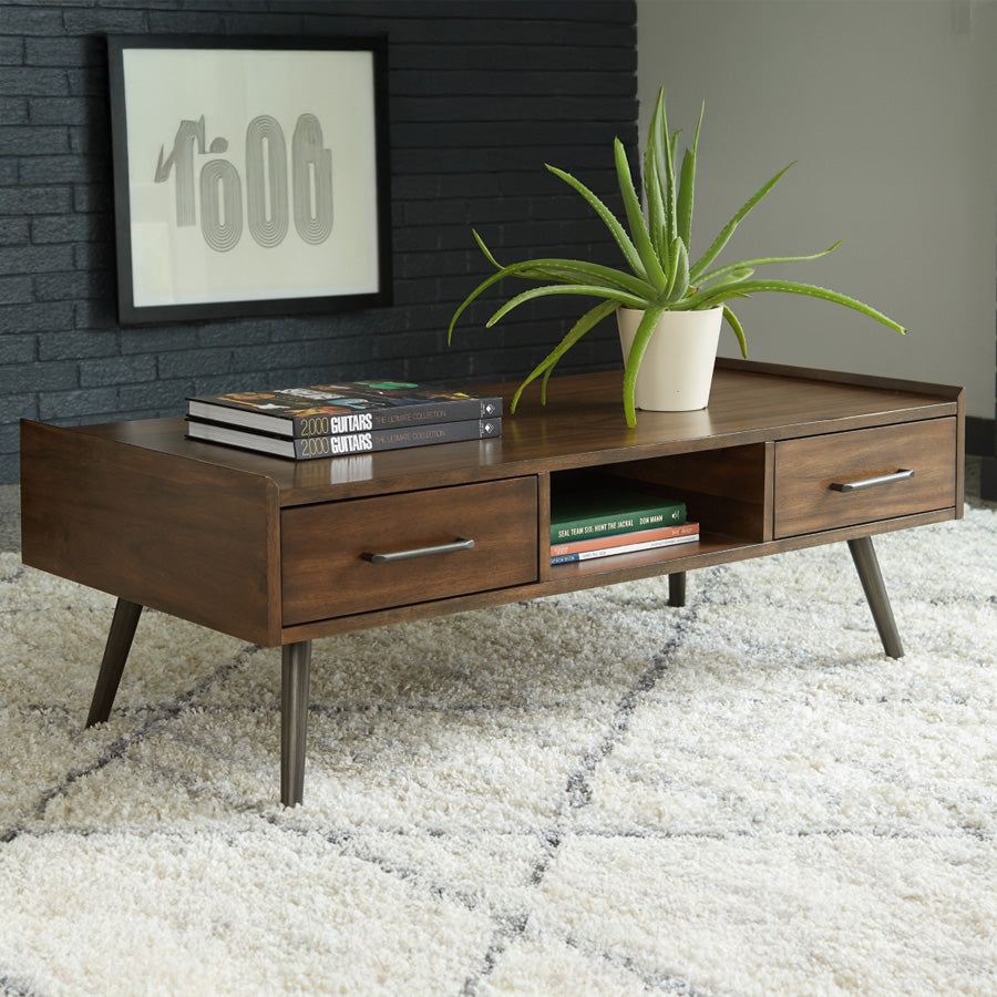 Brown Mid-Century Coffee Table