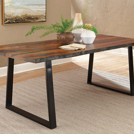 Industrial Solid Sheesham Wood 6-PC Dining Set