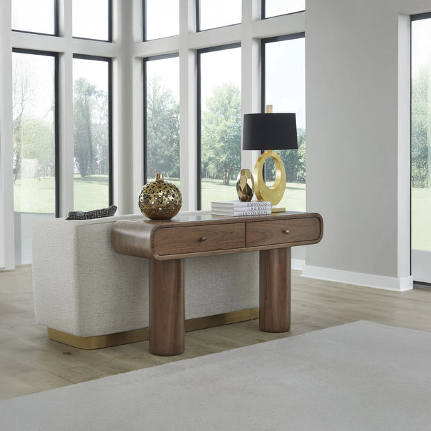 Juba Walnut Console Table