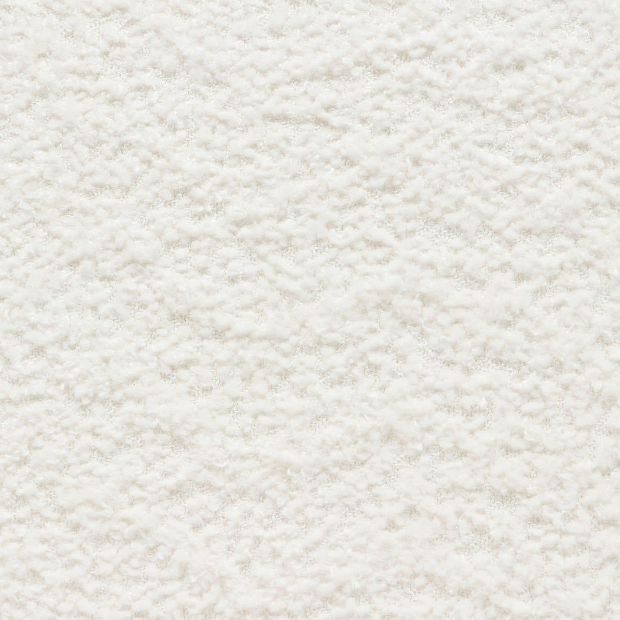 2-Piece White Faux Shearling Curved Sectional Sofa