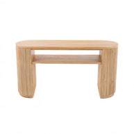 Modern Natural Acacia Console Table
