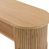 Modern Natural Acacia Console Table