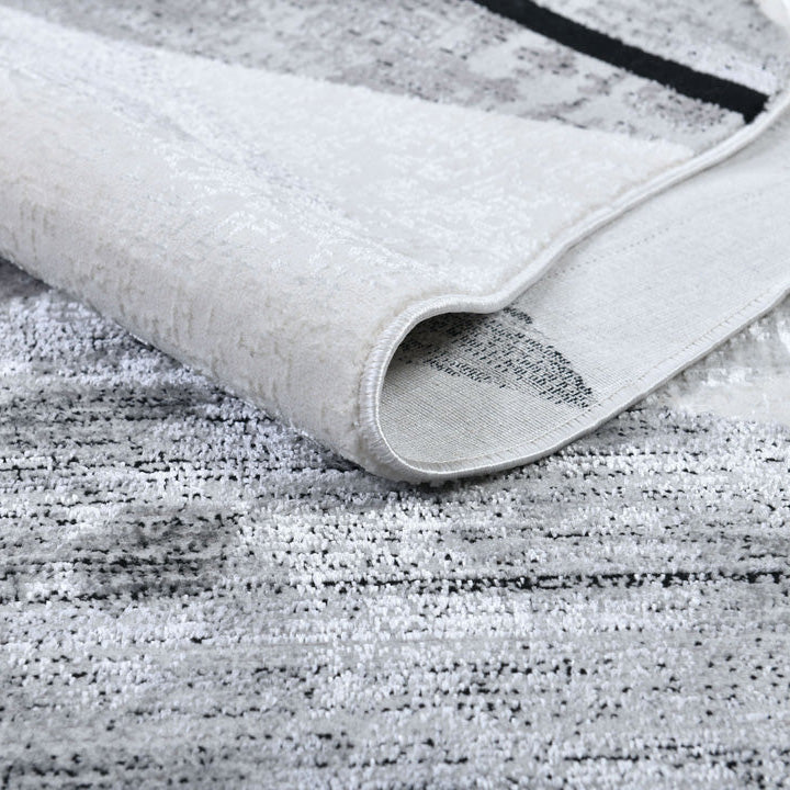 Gray Novelty Shape Area Rug