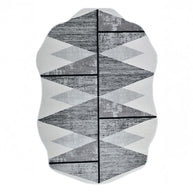 Gray Novelty Shape Area Rug