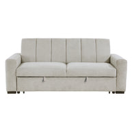 Light Gray Convertible Sleeper Sofa