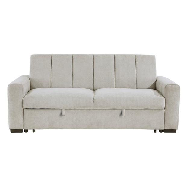 Light Gray Convertible Sleeper Sofa