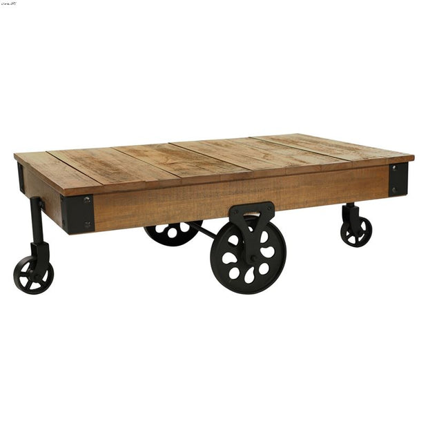 Industrial Rustic Poplar Coffee Table