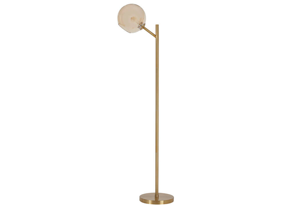 Amber & Gold Floor Lamp