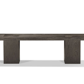 Oak Veneer Ash End Grain Bench