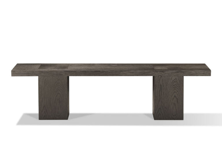 Oak Veneer Ash End Grain Bench