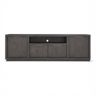 Oxford Solid Wood Basalt Gray TV Stand
