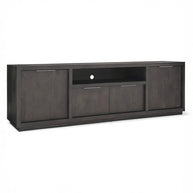 Oxford Solid Wood Basalt Gray TV Stand