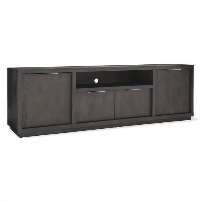 Oxford Solid Wood Basalt Gray TV Stand