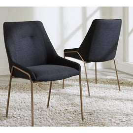 Bronze Metal Dining Chairs