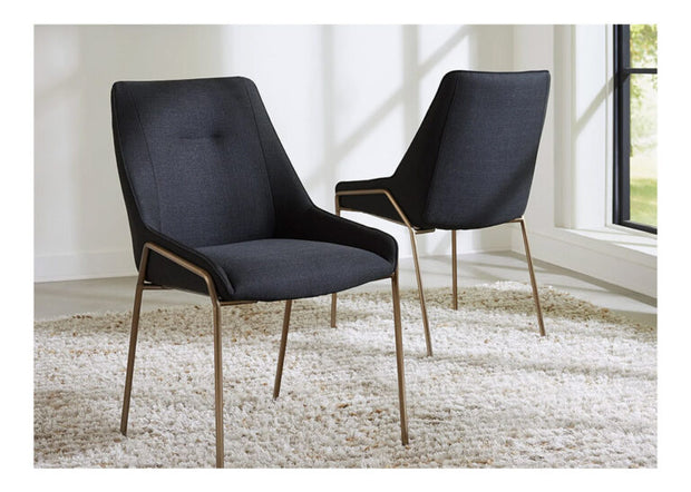 Bronze Metal Dining Chairs