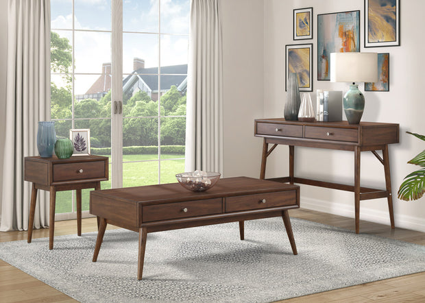 Dark brown coffee table