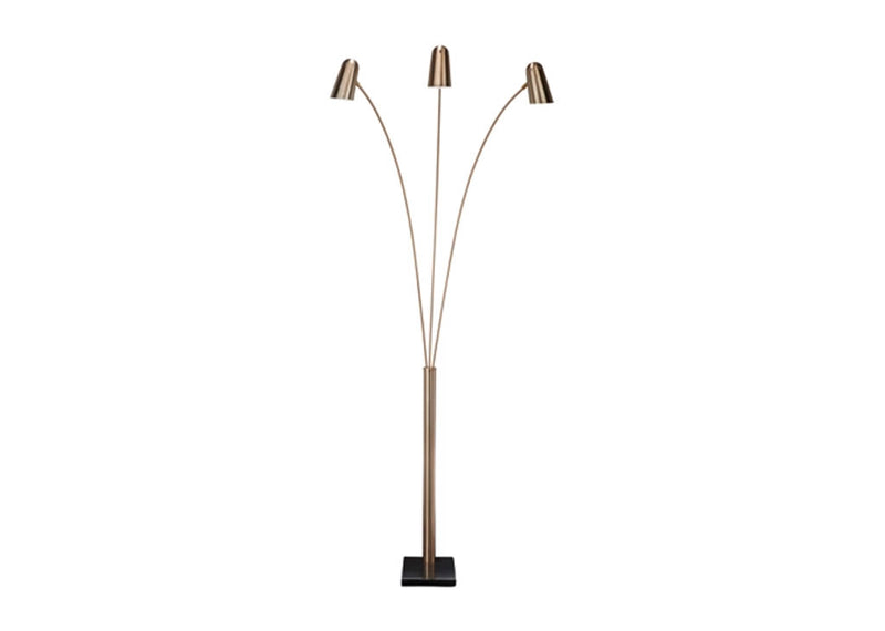 Gold Finish Arc Floor Lamp