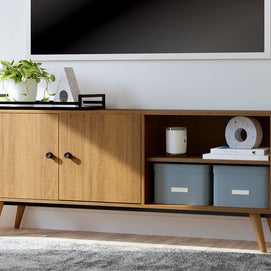 Contemporary Light Brown TV Stand