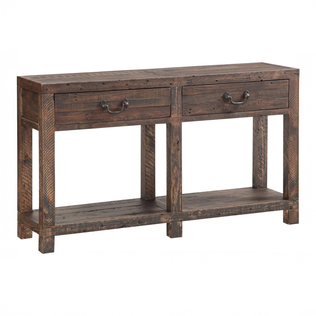 Farmhouse Sofa Table With Drawers