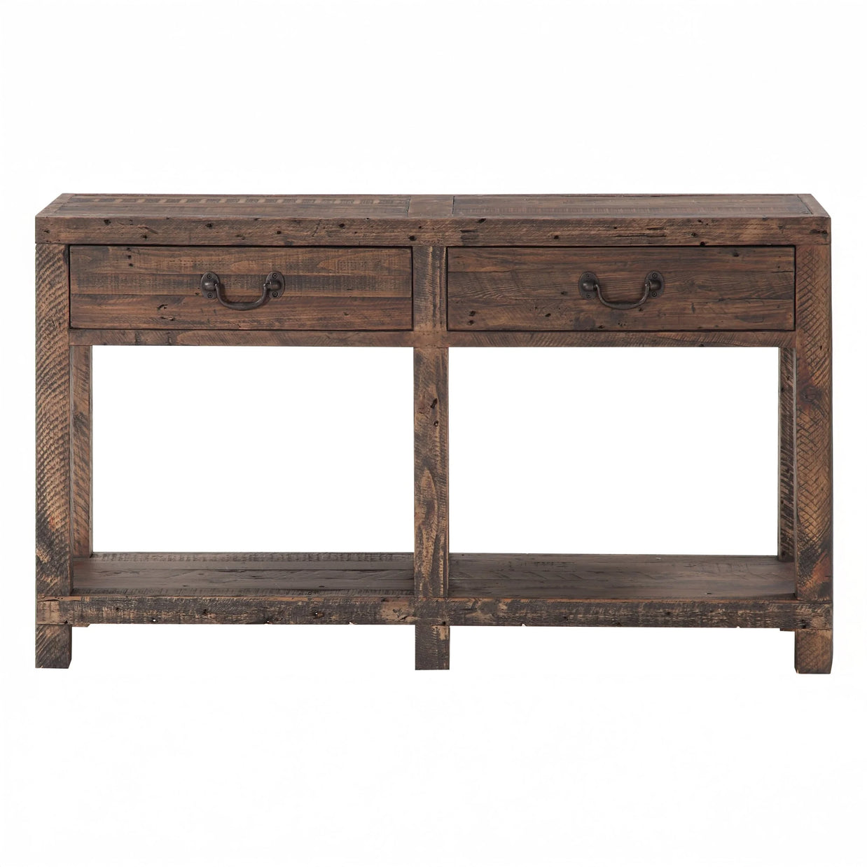 Farmhouse Sofa Table With Drawers