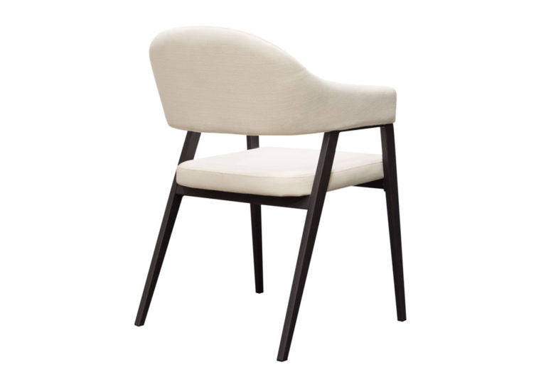 Modern Upholstered & Metal Base Dining Chair (set of 2)