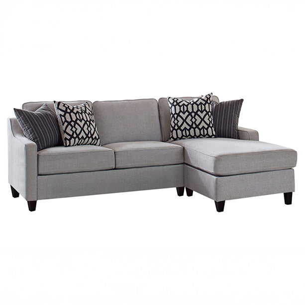 Gray Reversible Chaise Sectional Sofa