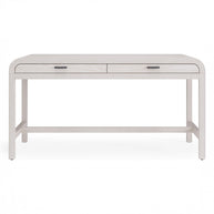 White Finish Two Drawer Writing Desk